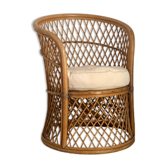 Rattan armchair 1970s
