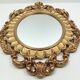 Baroque style mirror frame golden resin 55.5 cm X 36 cm