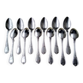 Box of 12 silver-plated metal teaspoons 15 G
