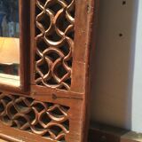 Carved teak mirror 55X61cm