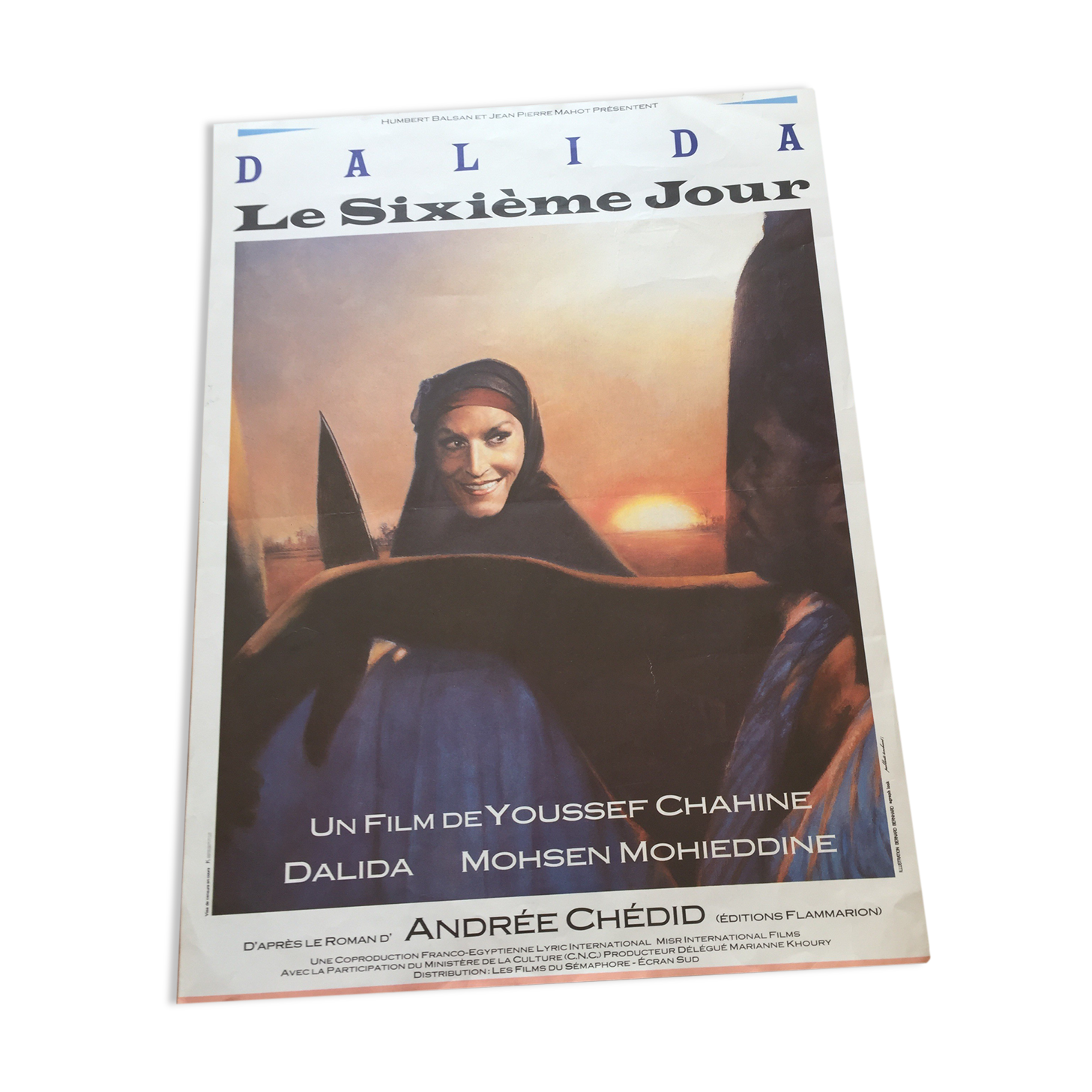 Poster of the film "The Sixth Day" with Dalida