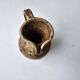 Pyrite stoneware ceramic oil cruet - Signed with pictogram Michel Dumont