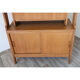 Bibliothèque avec secrétaire vintage en bois 1950