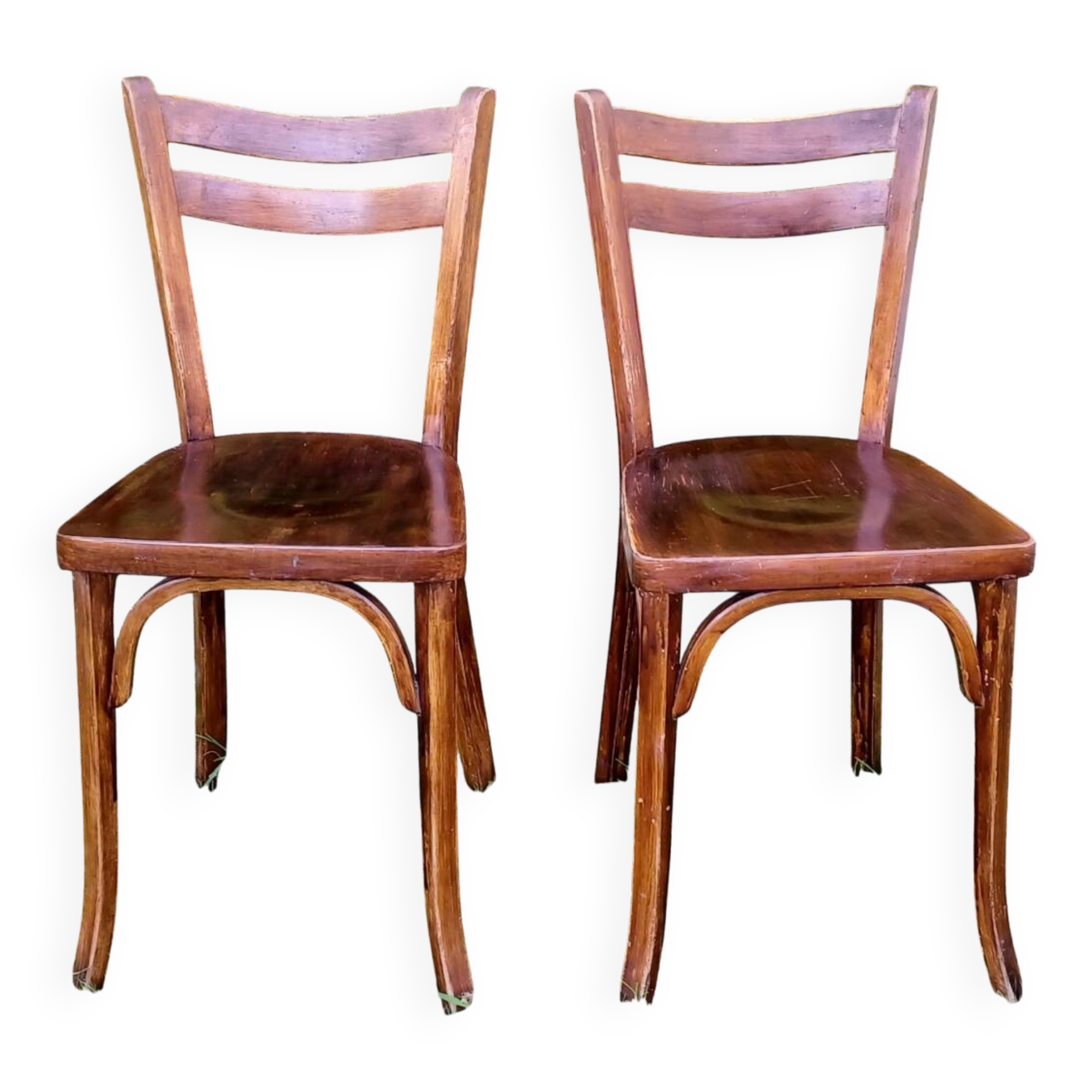 Paire de chaises bistrot Baumann n°56