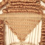 Braided macramé wall decor, 70s
