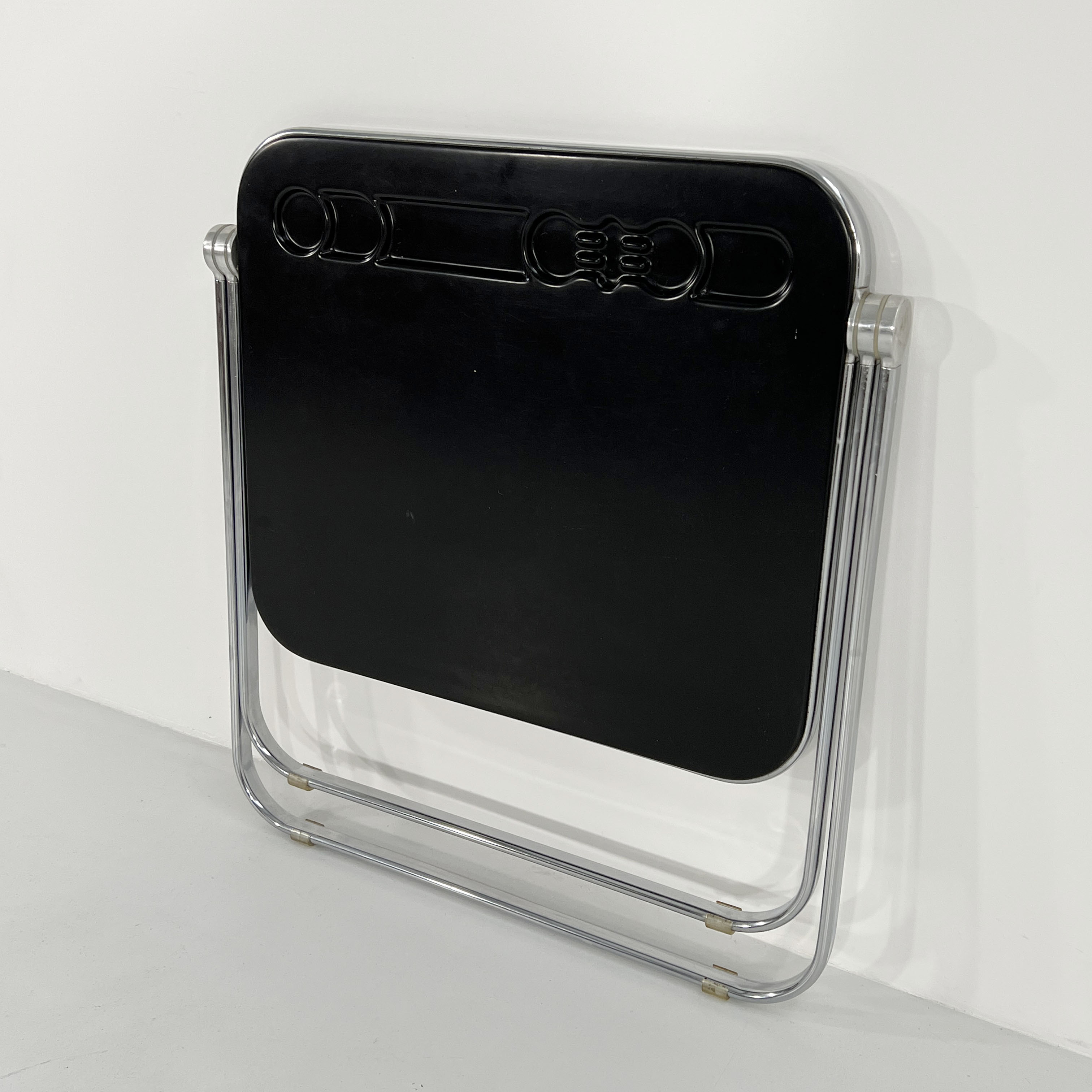 Black Plato foldable desk by Giancarlo Piretti for Anonima Castelli 1970
