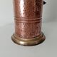 Old umbrella stand in copper, brass and porcelain