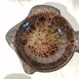 Set of 7 fish-shaped plates signed MARIUS GIUGE circa 1970