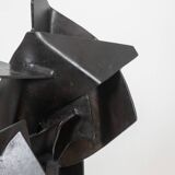 Jean Campa. Sculpture en fer patiné découpé. Années 1980.