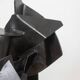 Jean Campa. Sculpture in cut patinated iron. 1980s.