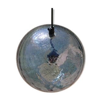 Vintage blue glass suspension