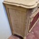 Louis XV buffet in oak & leather - Sandblasted