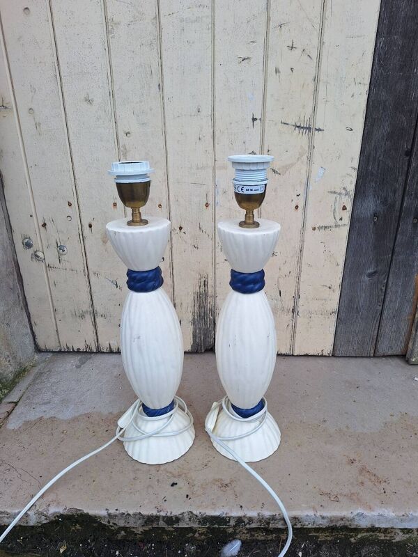 Paire de pieds de lampe Kostka