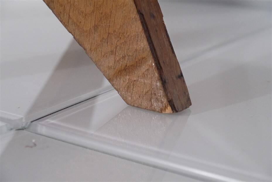 Pair of reconstruction style side tables 1950