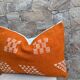 Moroccan orange pillowcase, Berber cushion cover, ear pillowcase.