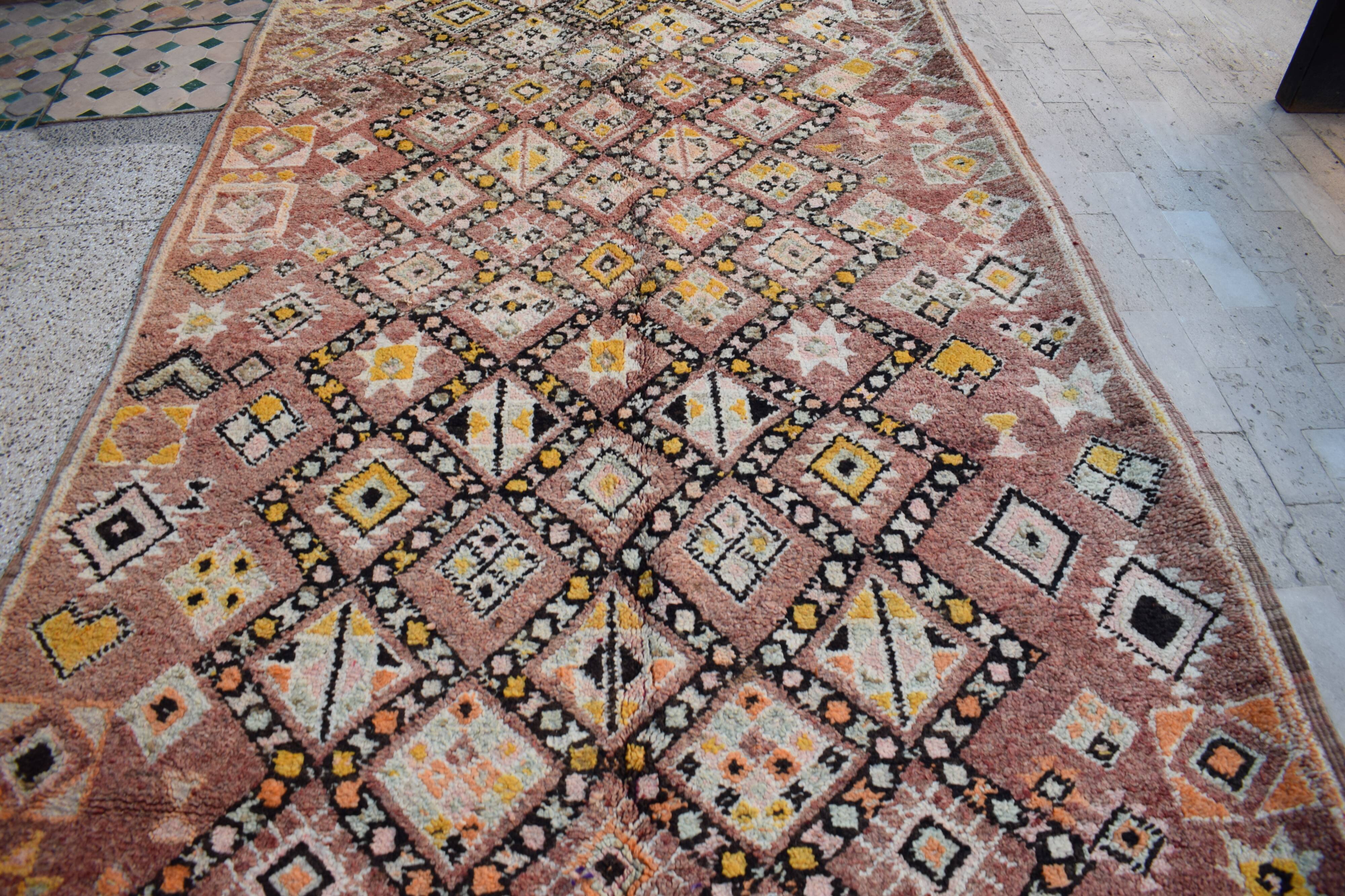 Vintage Moroccan Berber rug