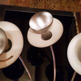 Large chrome lamp of the 70s 3 arm office architect