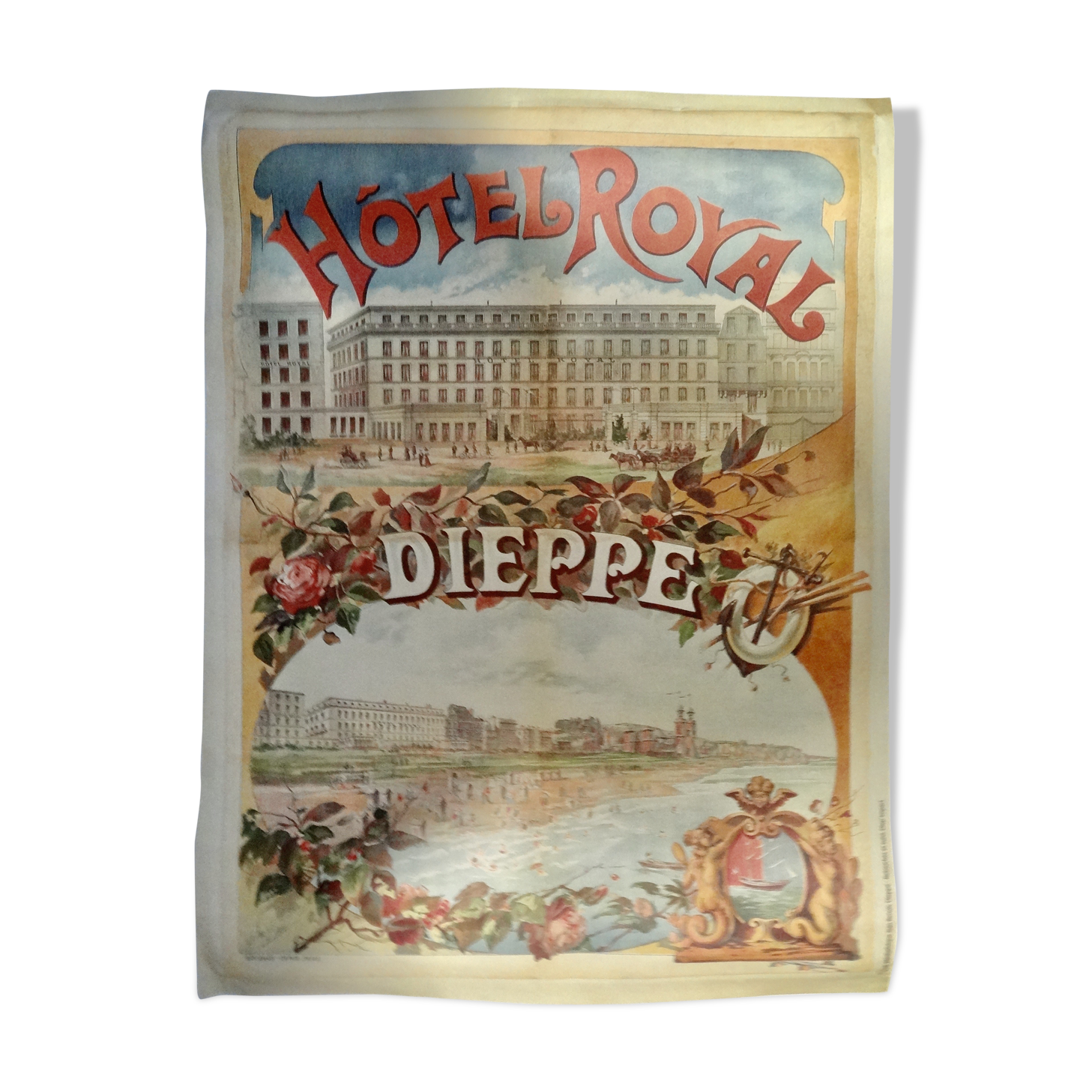 Beautiful poster hotel royal dieppe