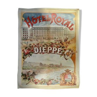 Beautiful poster hotel royal dieppe