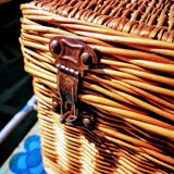 Wicker picnic basket