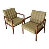 "Pair of vintage armchairs from the 1960s, attributed to Vincent Cafiero."