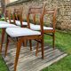 6 chaises scandinaves vintage 1960-70