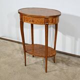 Petite Table de Salon en Marqueterie, style Transition Louis XV / Louis XVI – 1920