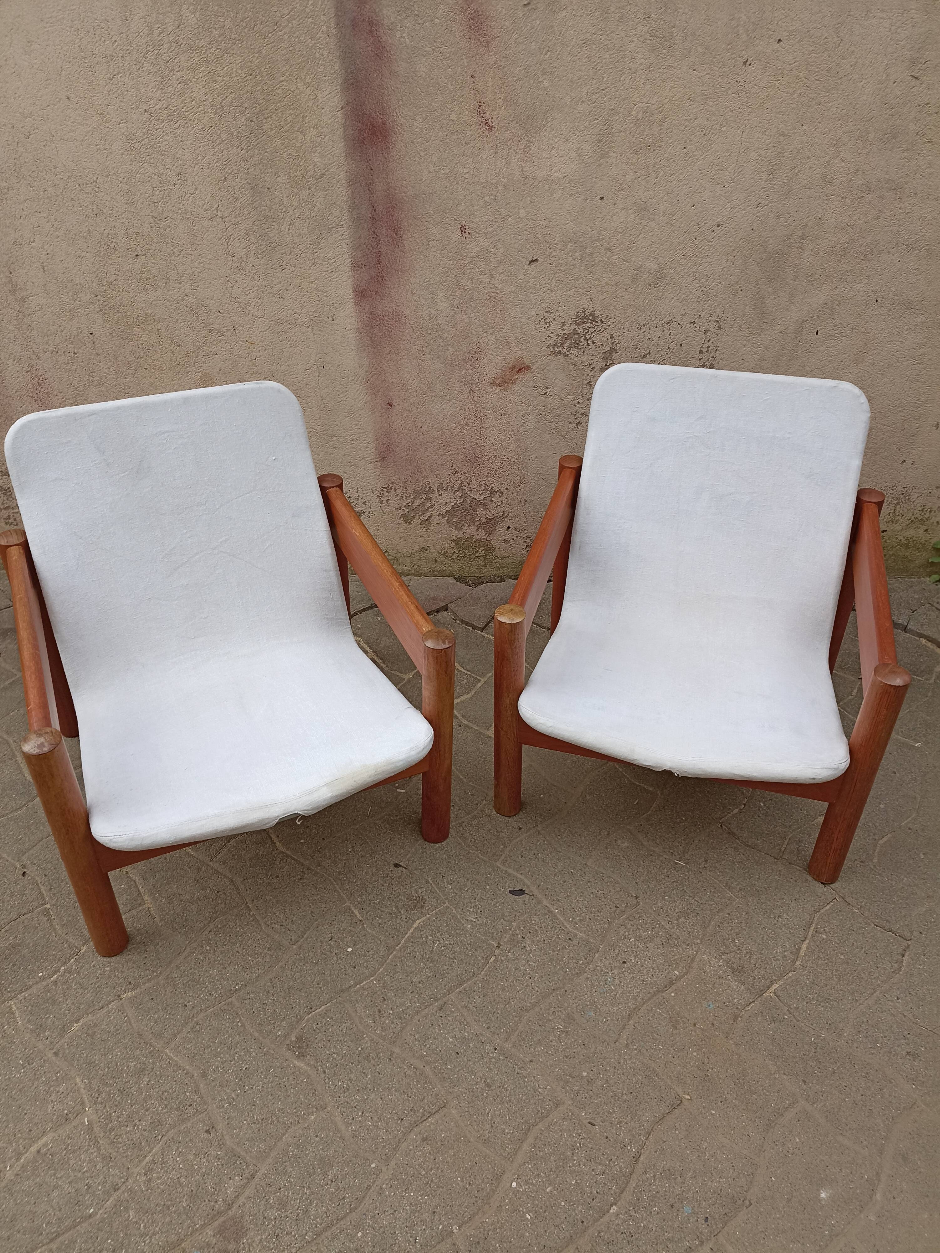 Pair of Scandinavian armchairs