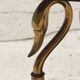 Bronze swan low table and pearl green marble 1950s