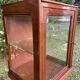 Small 1930s mahogany display cabinet, art deco apothecary cabinet