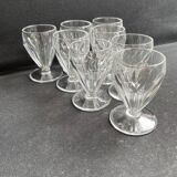 8 Saint Louis Béarn liqueur glasses