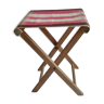 Wooden and canvas folding stool