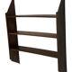 Vintage wooden wall shelve rack bookshelf in oak
