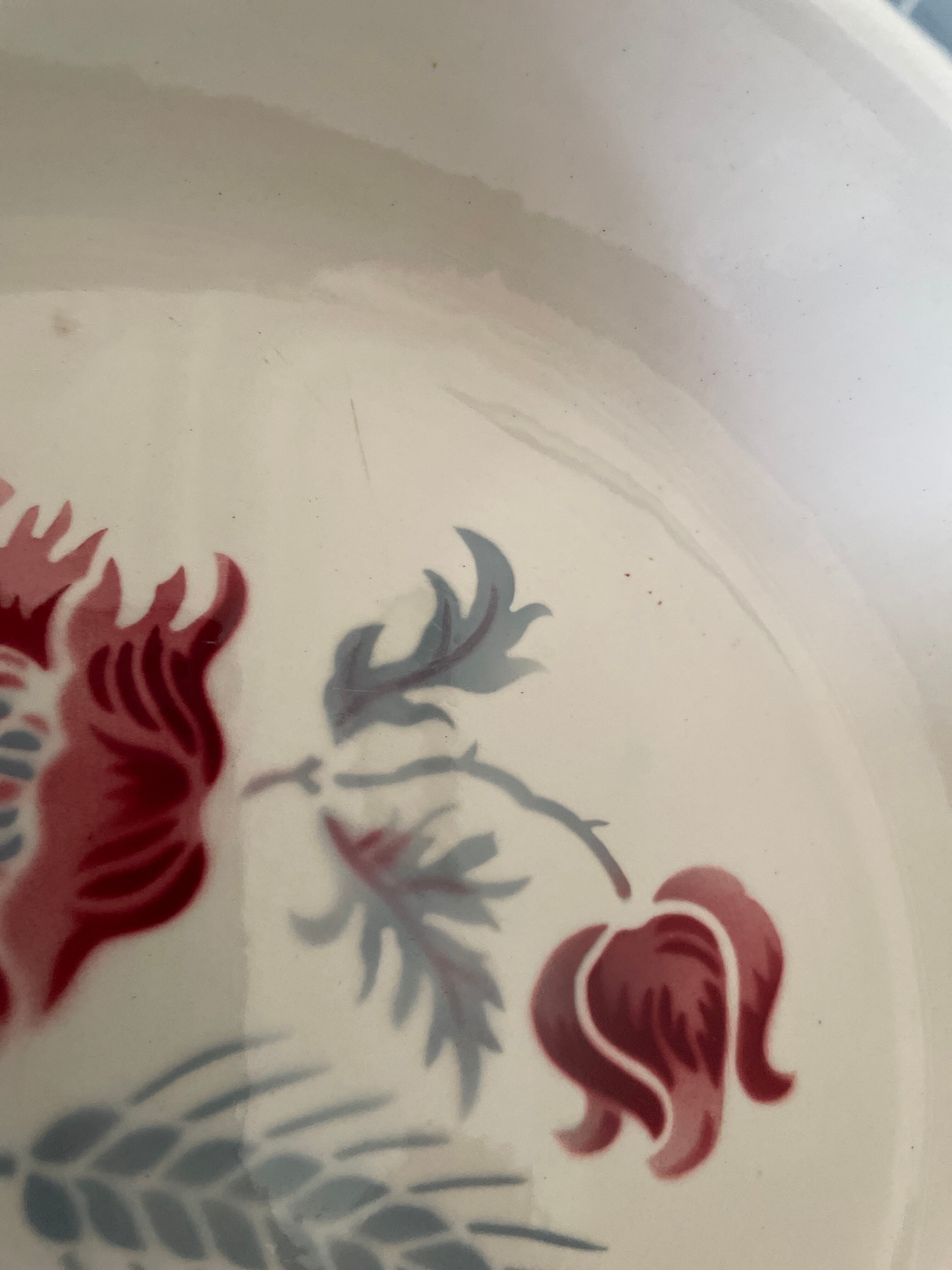 Hollow dish Sarreguemines model Carole