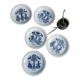 Set of 5 Royal Sphinx Maastricht dessert plates