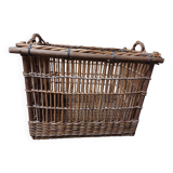 Large wood basket or country house storage
