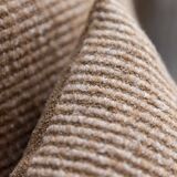 Hand-woven “Léon” cushion in linen and wool