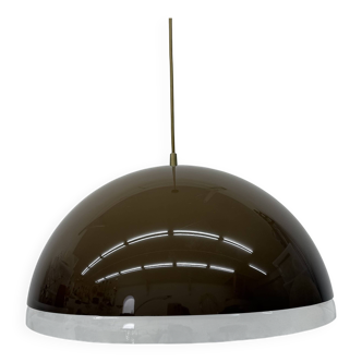 Mushroom hanging lamp brown , 1970s