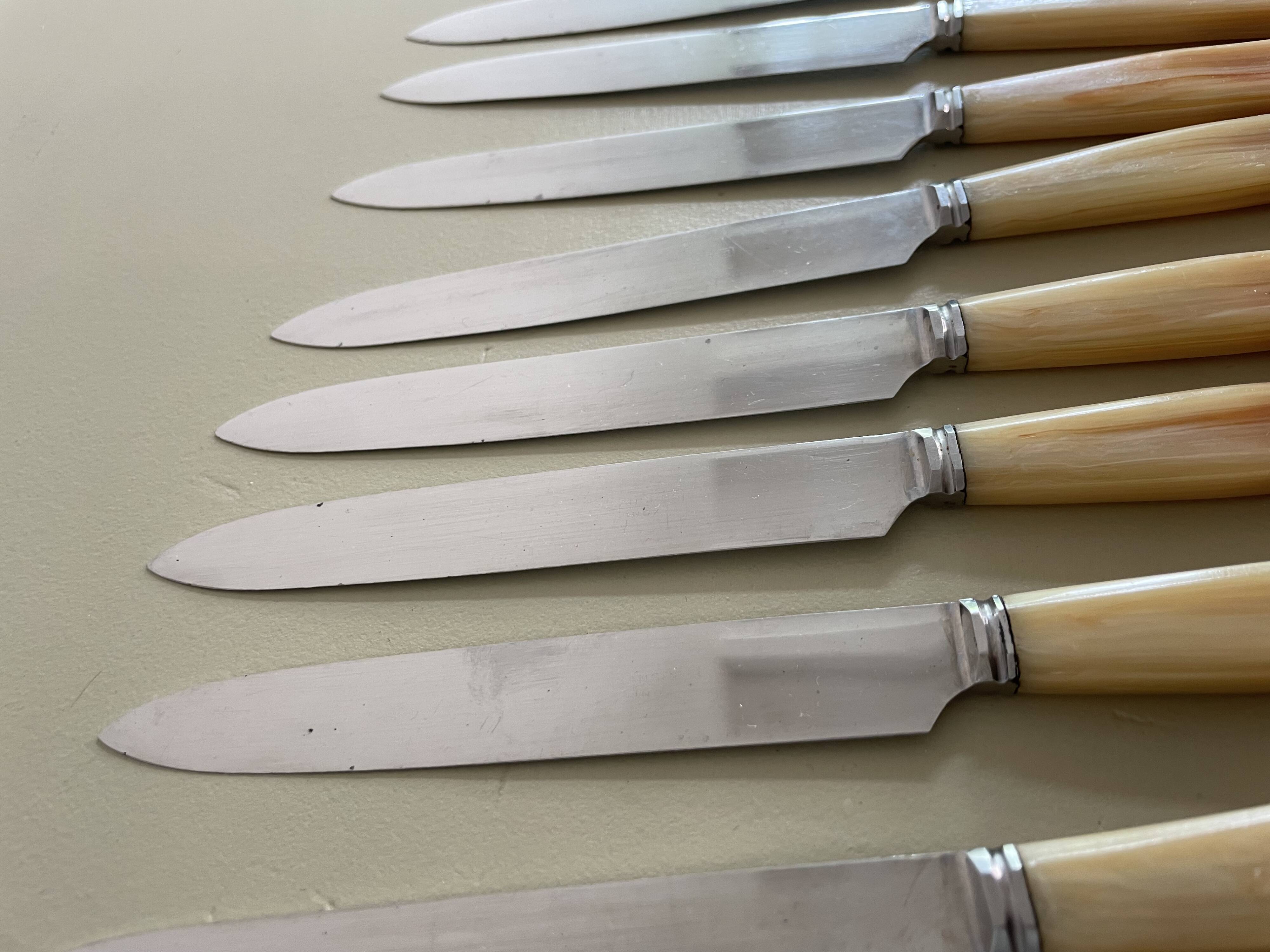 Set of 12 vintage knives