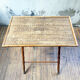 Table pliante imitation bambou