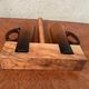 Oil service vinegar vintage wooden display