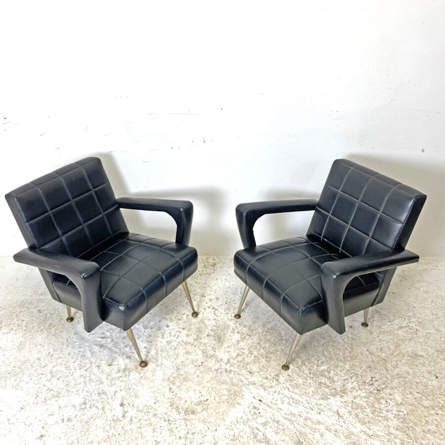 Paire de fauteuils vintage 60's