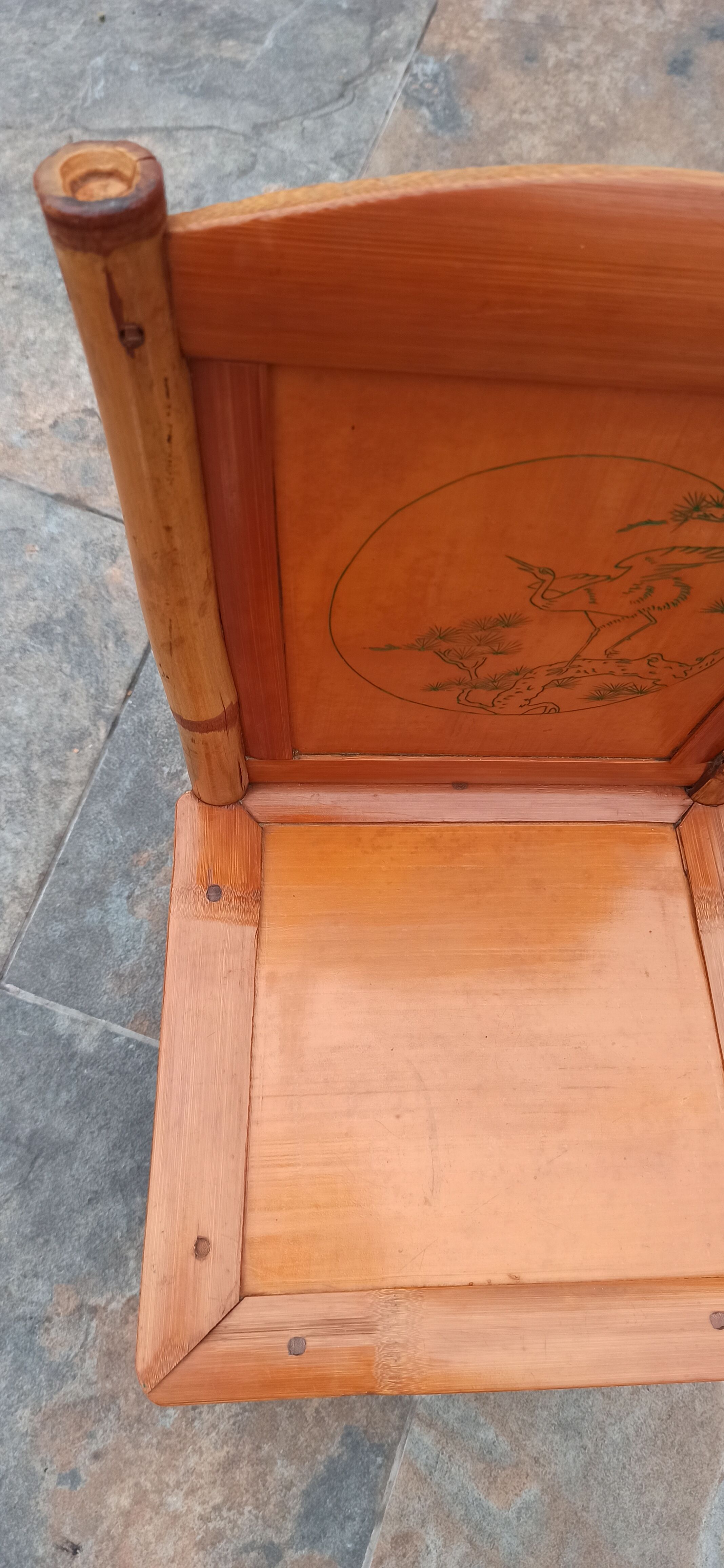 Vintage bamboo chair