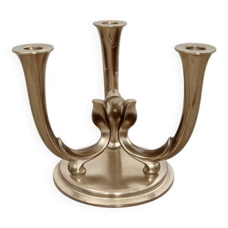 MF Germany 1940s Art Deco candlestick | Silver-plated brass |