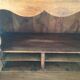 Antique wall-mounted shelf unit