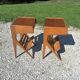 Compass leg bedside tables