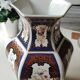 Hexagonal Chinese Vase. Imari style. Peacock/peacock and floral patterns. High 36 cm
