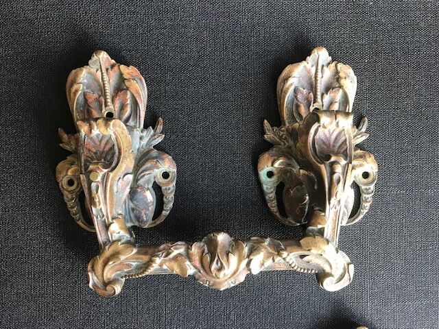 Pair of 19th bronze handles
