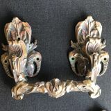 Pair of 19th bronze handles