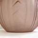 Vase boule art déco en verre violet dépoli